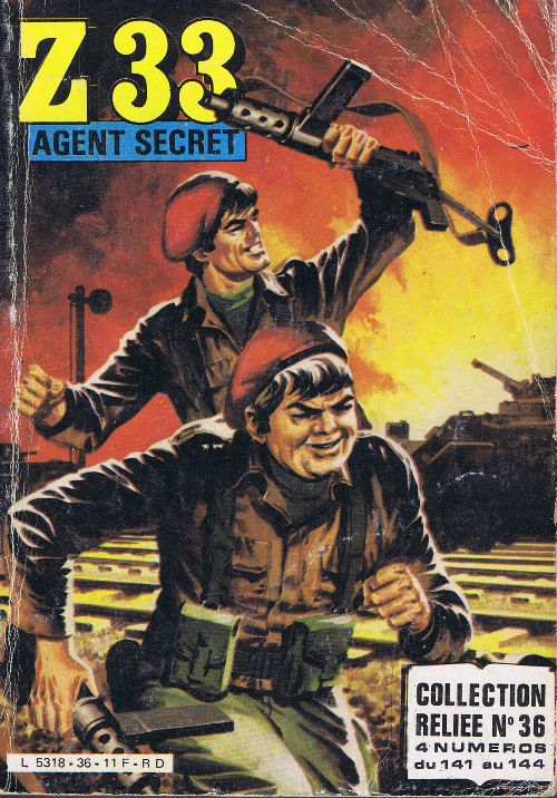 Couverture de Z33 agent secret (Imperia) -Rec36- Collection reliée N°36 (du n°141 au n°144)