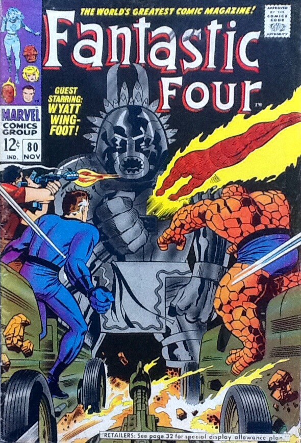 Couverture de Fantastic Four Vol.1 (1961) -80- Where treads the living totem!
