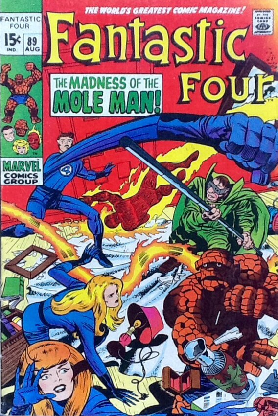 Couverture de Fantastic Four Vol.1 (1961) -89- The madness of the moment man!