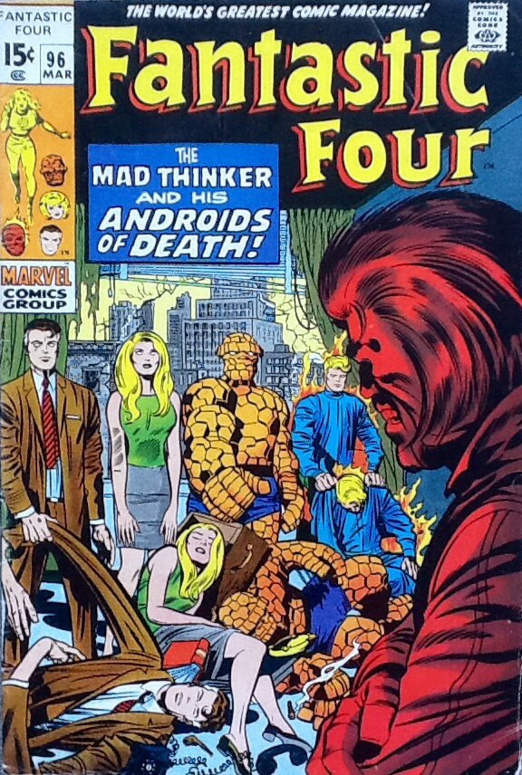 Couverture de Fantastic Four Vol.1 (1961) -96- The mad thinker and his androids of death!
