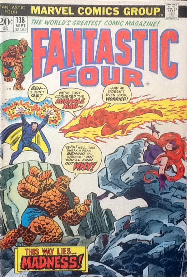 Couverture de Fantastic Four Vol.1 (1961) -138- Madness is... The Miracle man!