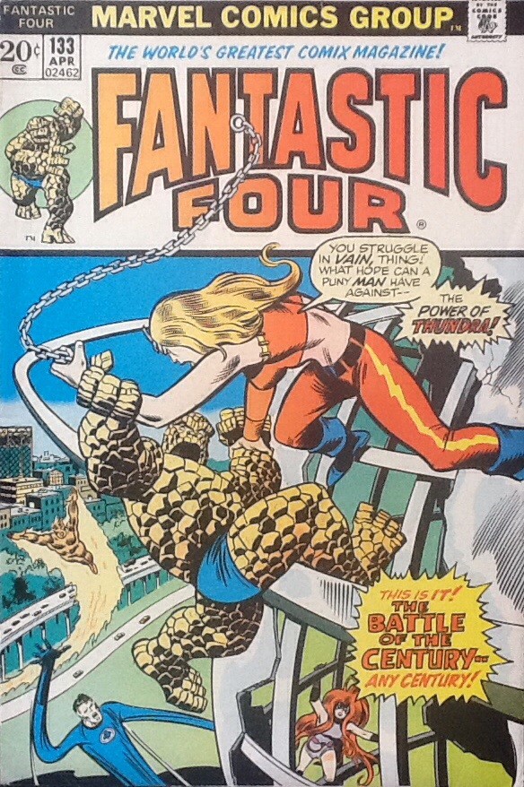 Couverture de Fantastic Four Vol.1 (1961) -133- Thundra at dawn!