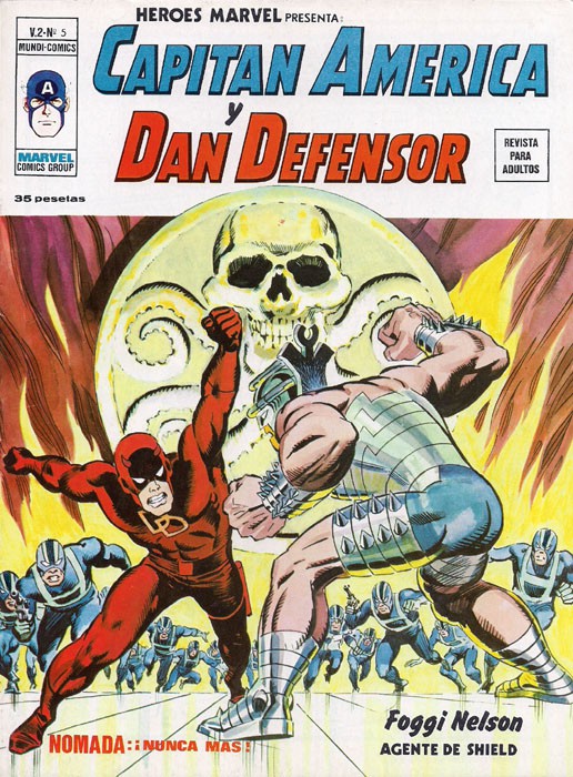 Couverture de Héroes Marvel (Vol.2) -5- Capitán América y Dan Defensor