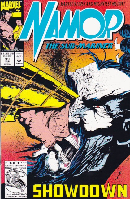Couverture de Namor, The Sub-Mariner (Marvel - 1990) -33- Showdown
