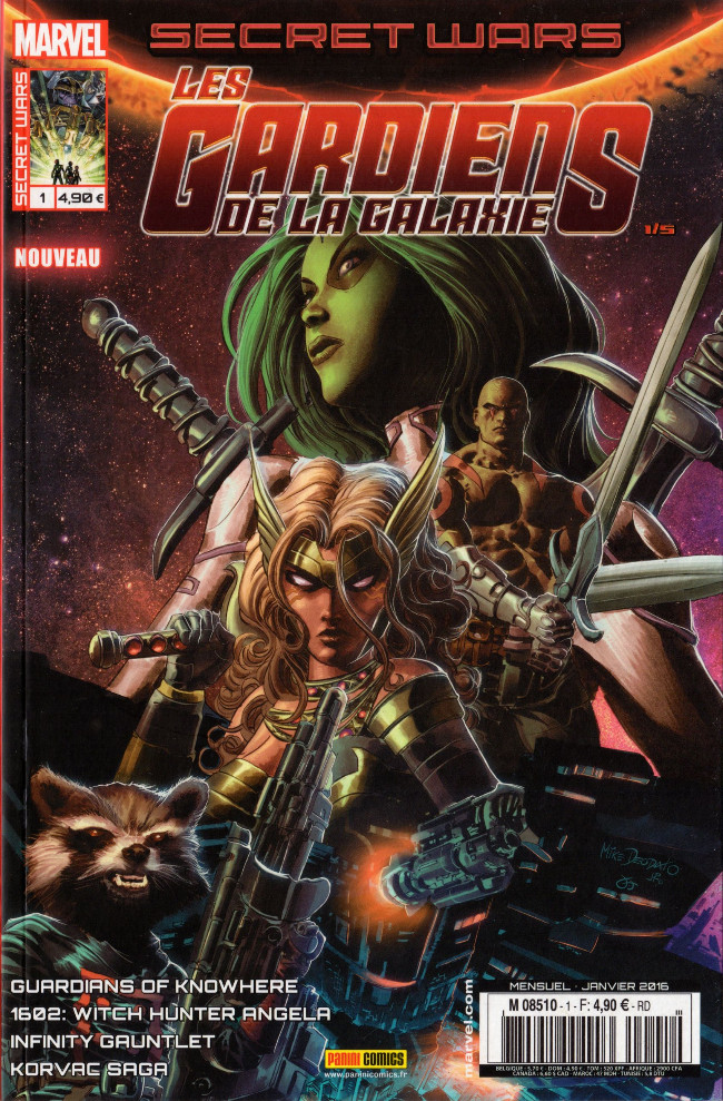 Secret Wars : Les Gardiens de la Galaxie - les 5 tomes