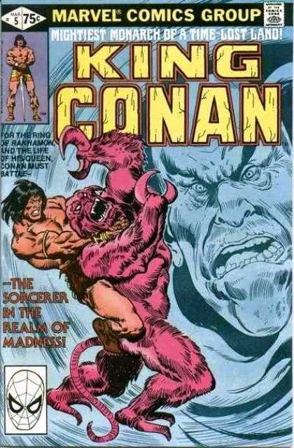 Couverture de King Conan Vol.1 (1980) -5- The Ring of Rakhamon!