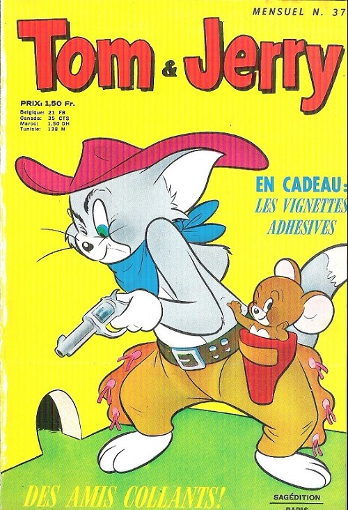 Couverture de Tom & Jerry (2e Série - Sagédition) (Mini Géant) -37- Mensuel comique n°37