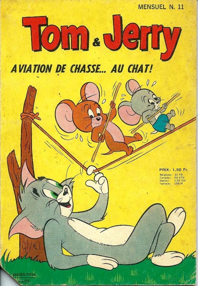 Couverture de Tom & Jerry (2e Série - Sagédition) (Mini Géant) -11- Aviation de chasse... Au chat!
