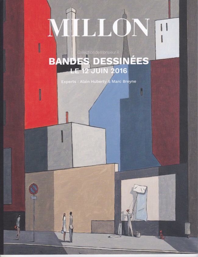 Couverture de (Catalogues) Ventes aux enchères - Millon -2016/06/12- Millon - Bandes Dessinées Collection de Monsieur R. - Dimanche 12 juin 2016 - Drouot - Paris