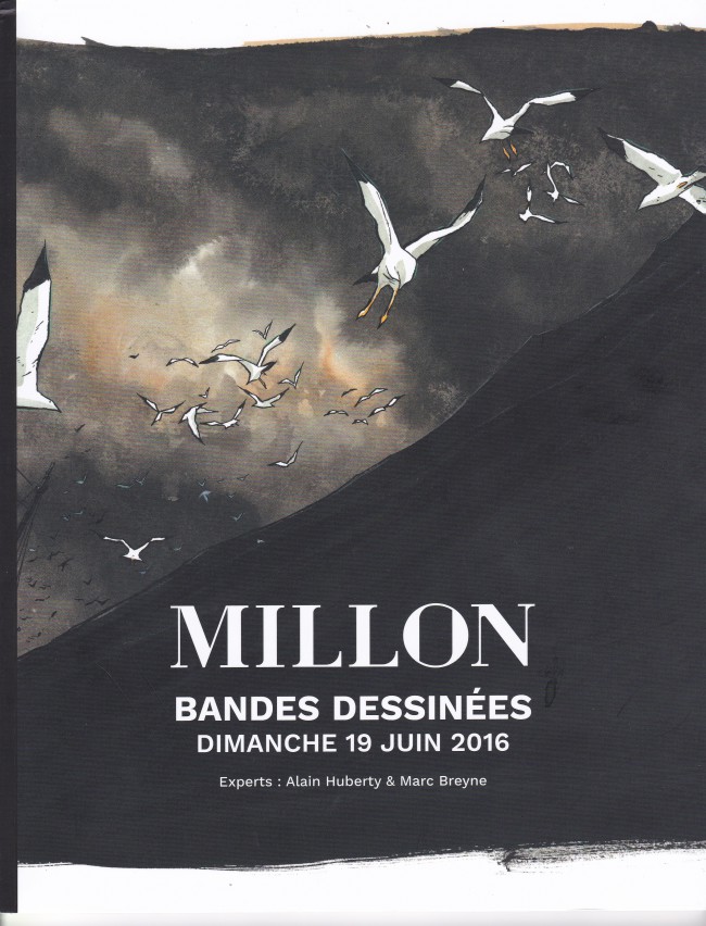 Couverture de (Catalogues) Ventes aux enchères - Millon -2016/06/19- Millon - Bandes Dessinées - Dimanche 19 Juin 2016