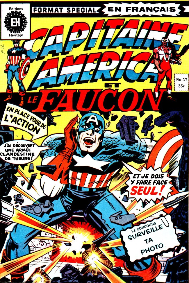 Couverture de Capitaine America (Éditions Héritage) -57- Les rochers en feu!