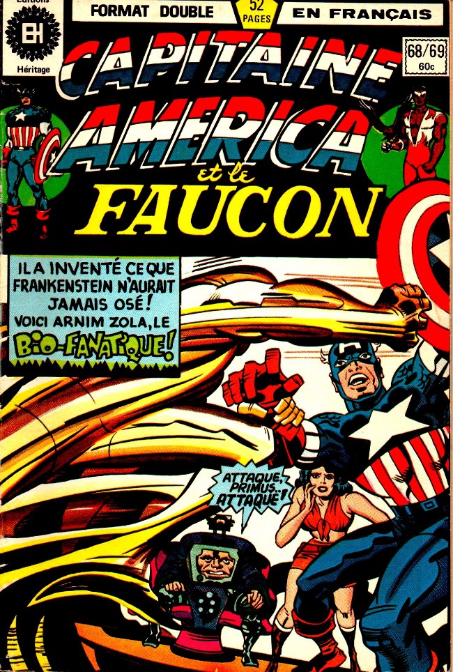 Couverture de Capitaine America (Éditions Héritage) -6869- Arnim Zola - Le bio-fanatique!!