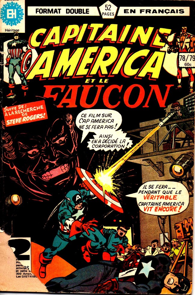 Couverture de Capitaine America (Éditions Héritage) -7879- Les aventures du Capitaine America
