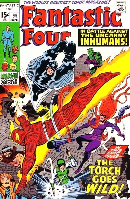 Couverture de Fantastic Four Vol.1 (1961) -99- The Torch Goes Wild!