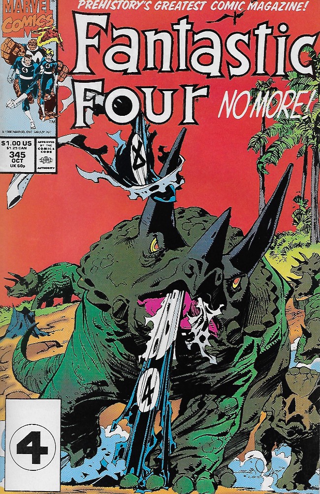 Couverture de Fantastic Four Vol.1 (1961) -345- The Mesozoic Mambo!