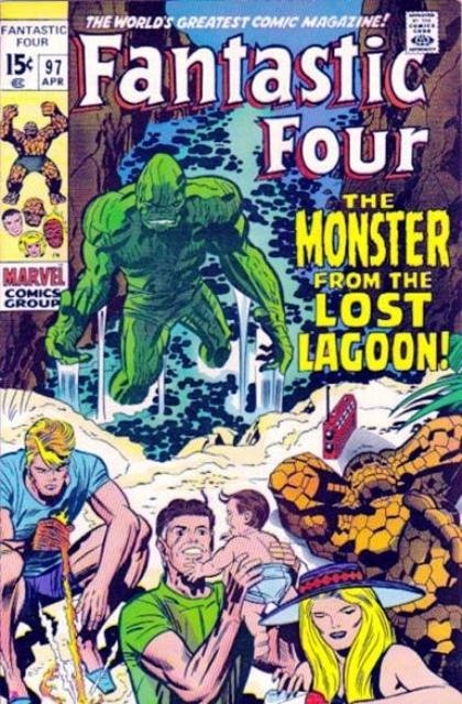 Couverture de Fantastic Four Vol.1 (1961) -97- The monster from the lost lagoon!