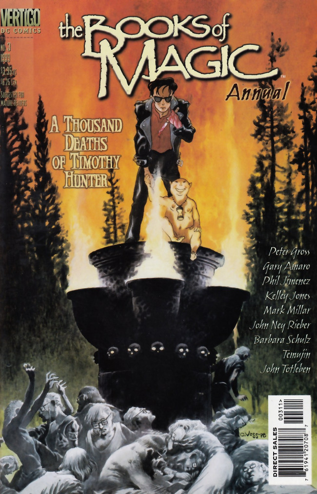 Couverture de The books of Magic (1994) -AN03- A thousand death of Thimothy Hunter