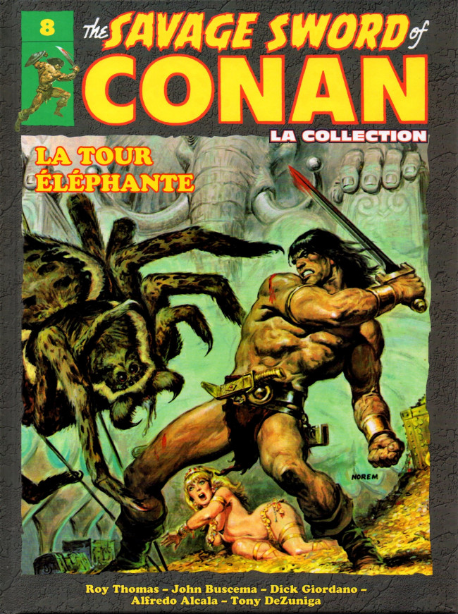 Couverture de The savage Sword of Conan (puis The Legend of Conan) - La Collection (Hachette) -8- La tour éléphante