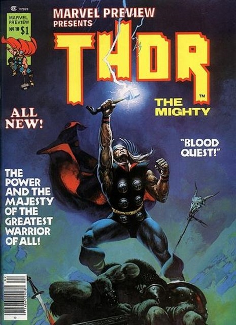 Couverture de Marvel Preview (1975) -10- Thor the Mighty!