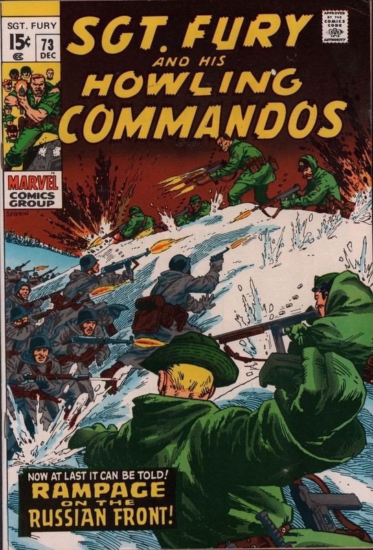 Couverture de Sgt. Fury and his Howling Commandos (Marvel - 1963) -73- Rampage on the russian front !