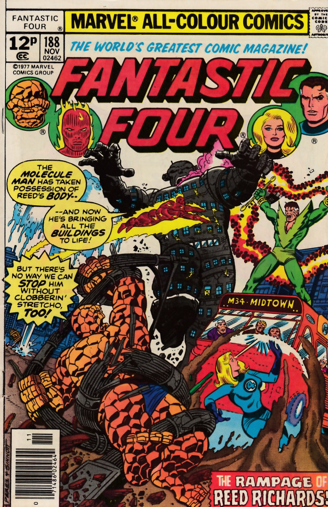 Couverture de Fantastic Four Vol.1 (1961) -188UK- The rampage of Reed Richards!