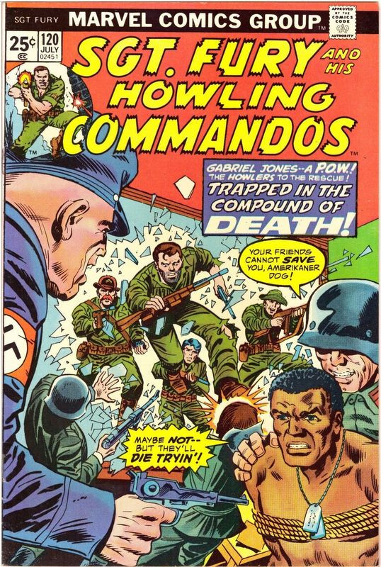 Couverture de Sgt. Fury and his Howling Commandos (Marvel - 1963) -120- Trapped in the Compound of Death !