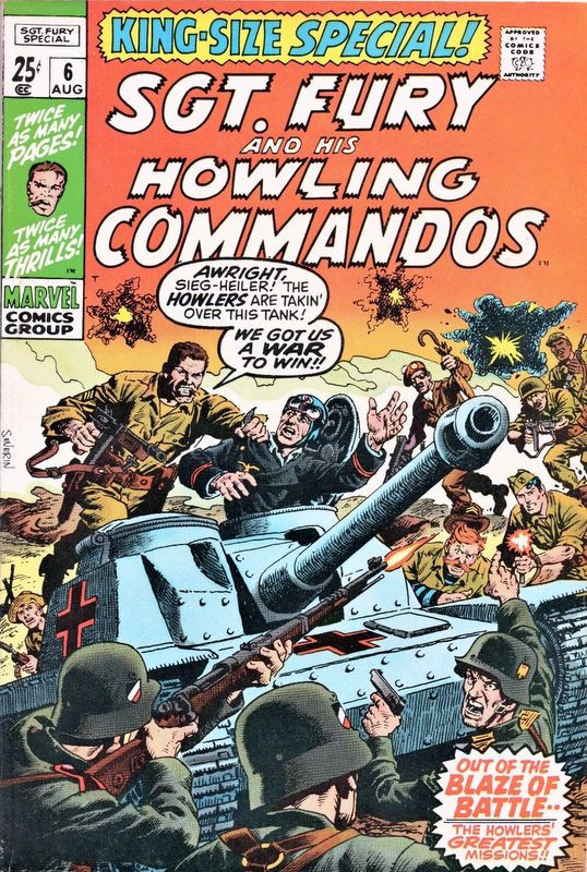 Couverture de Sgt. Fury and his Howling Commandos (Marvel - 1963) -AN06- Out of the blaze of battle...