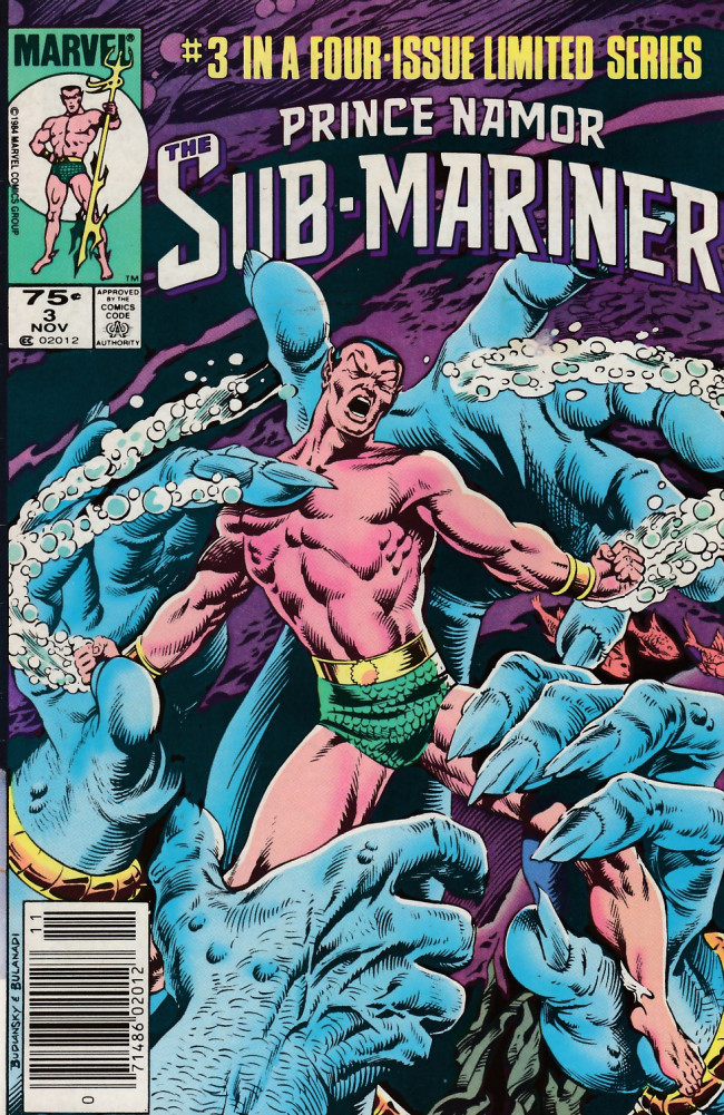 Couverture de Prince Namor, the sub-mariner (Marvel - 1984) -3- The Twain Shall Meet!