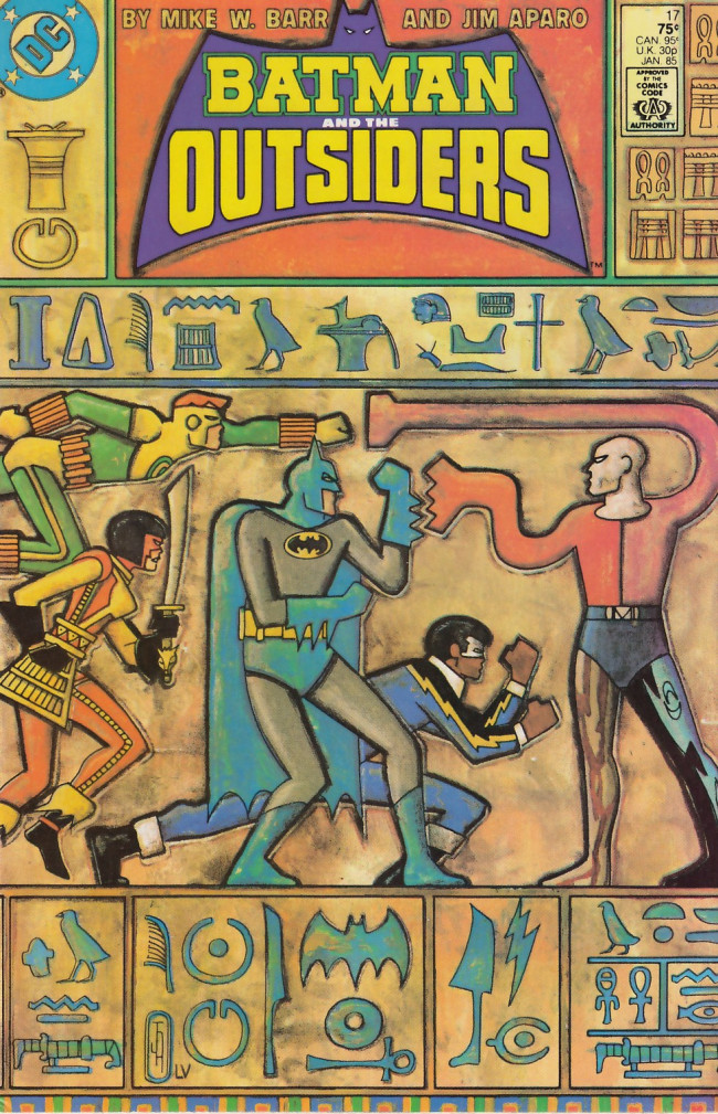 Couverture de Batman and the Outsiders (1983) -17- We Are Dying, Egypt -- Dying!