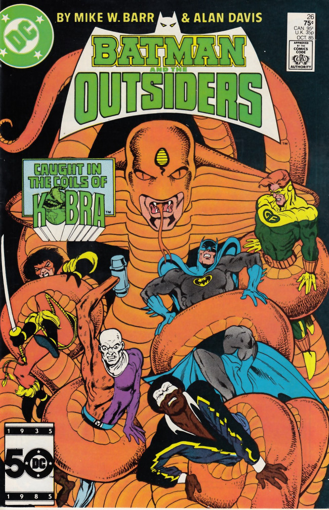 Couverture de Batman and the Outsiders (1983) -26- Serpent in the Sky!