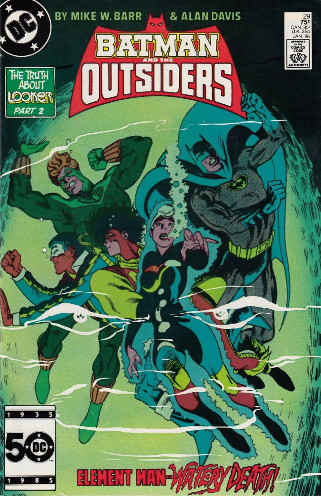 Couverture de Batman and the Outsiders (1983) -29- The Truth About Looker Part 2 The People of the Abyss!