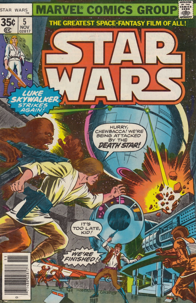 Couverture de Star Wars (Marvel Comics - 1977) -5- Lo, the Moons of Yavin!