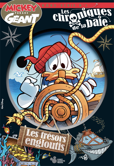 Couverture de Mickey Parade Géant Hors-série / collector -HS17- Les Chroniques de la baie - Tome 1 : Les Trésors engloutis