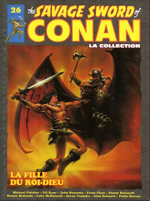 Couverture de The savage Sword of Conan (puis The Legend of Conan) - La Collection (Hachette) -26- La fille du roi-dieu