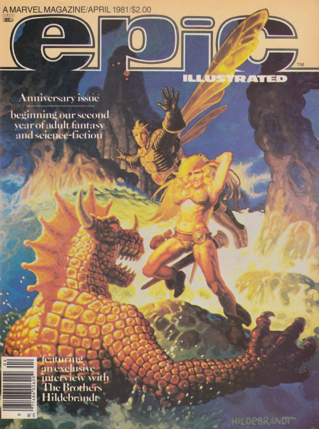 Couverture de Epic Illustrated (1980) -5- Epic Illustrated #5