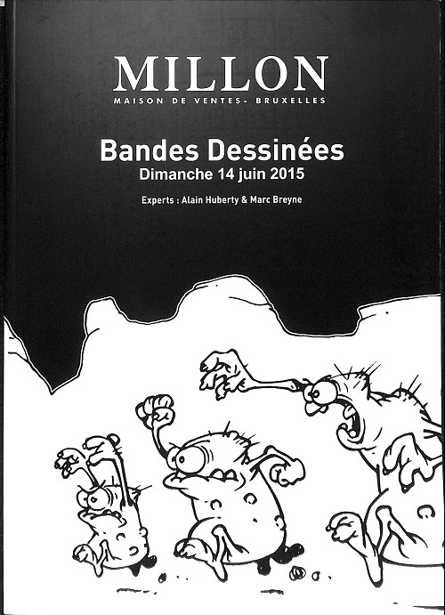 Couverture de (Catalogues) Ventes aux enchères - Millon -2015/06/14- Millon - Bandes Dessinées - Dimanche 14 juin 2015 - Bruxelles