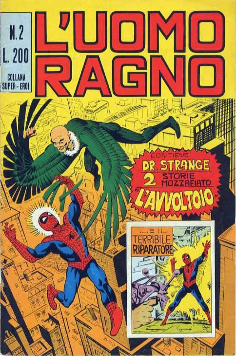 Couverture de L'uomo Ragno V1 (Editoriale Corno - 1970)  -2- l'Avvoltoio/Il terribile Riparatore