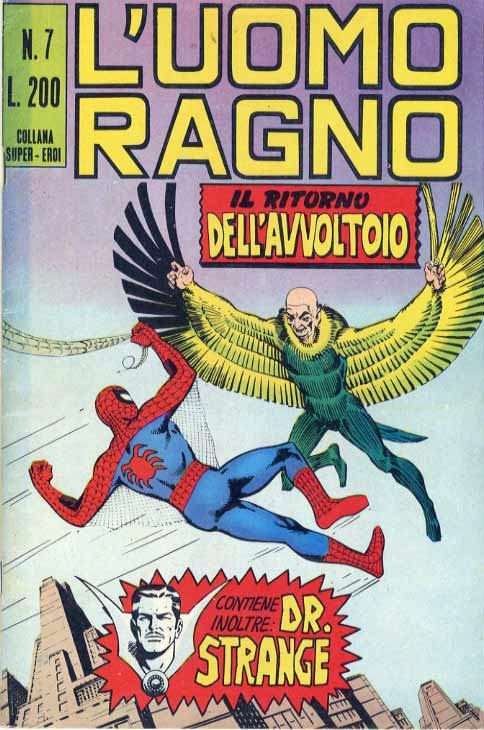 Couverture de L'uomo Ragno V1 (Editoriale Corno - 1970)  -7- Il Ritorno dell'Avvoltoio