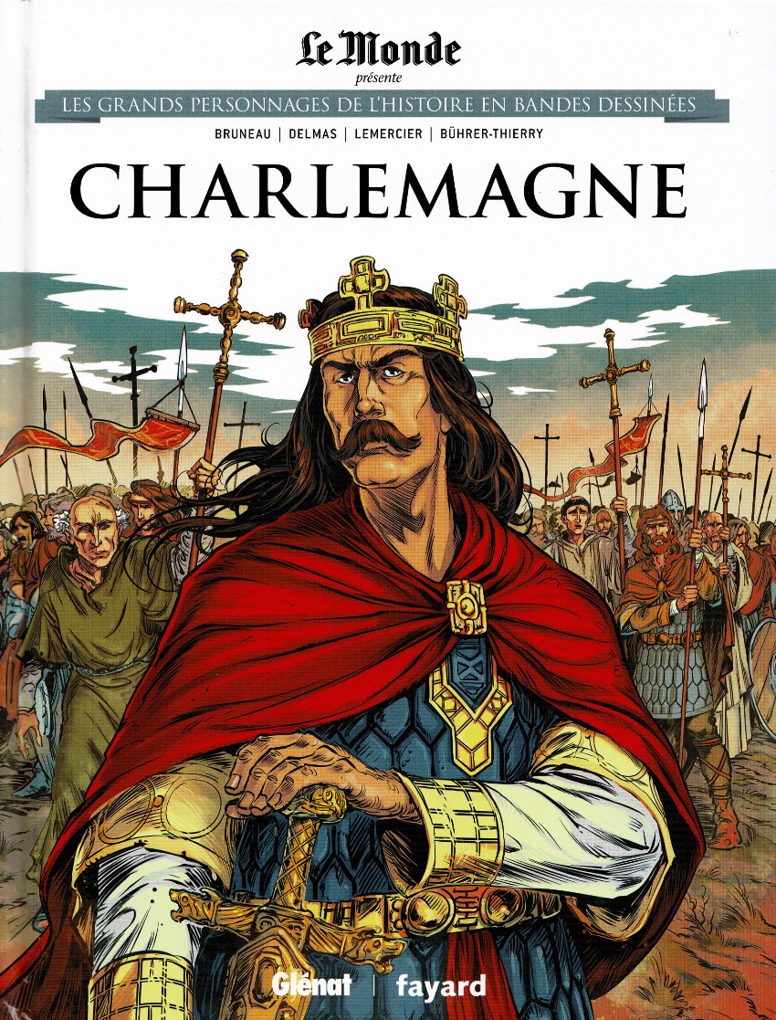 Couverture de Les grands Personnages de l'Histoire en bandes dessinées -3- Charlemagne
