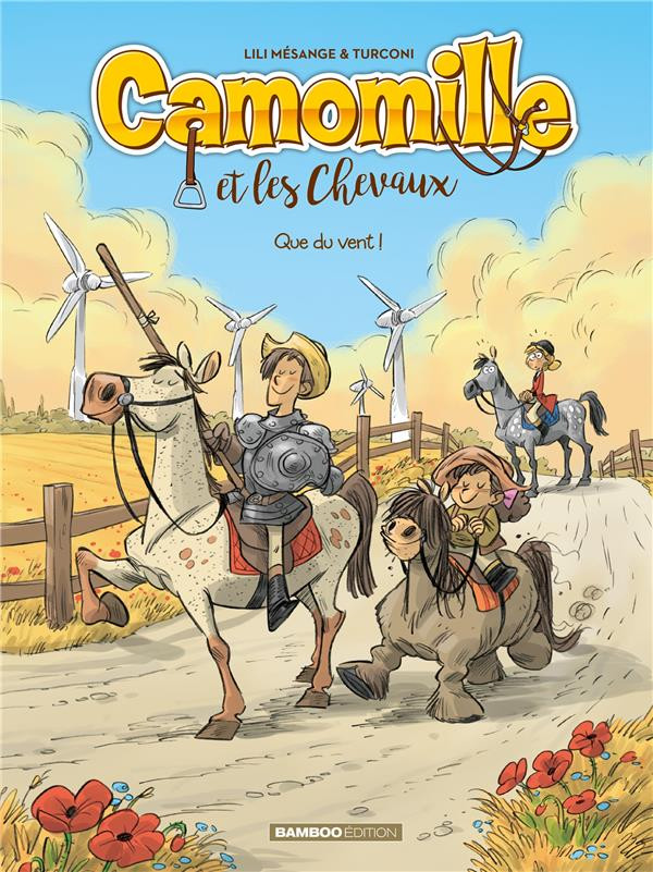 Couverture de Camomille et les chevaux -7- Que du vent