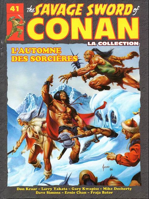 Couverture de The savage Sword of Conan (puis The Legend of Conan) - La Collection (Hachette) -41- L'automne des sorcières