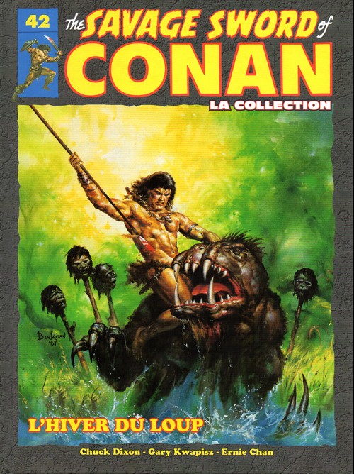 Couverture de The savage Sword of Conan (puis The Legend of Conan) - La Collection (Hachette) -42- L'hiver du loup