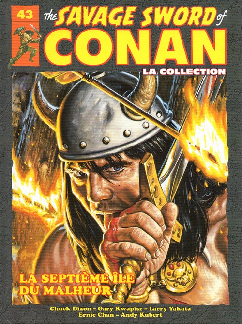 Couverture de The savage Sword of Conan (puis The Legend of Conan) - La Collection (Hachette) -43- La septième Île du malheur