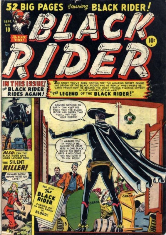 Couverture de Black Rider (1950) -10- The Legend Of The Black Rider!