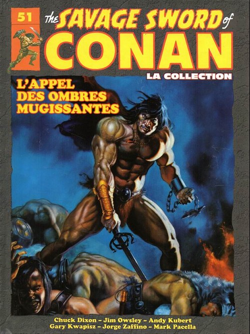 Couverture de The savage Sword of Conan (puis The Legend of Conan) - La Collection (Hachette) -51- L'appel des ombres mugissantes