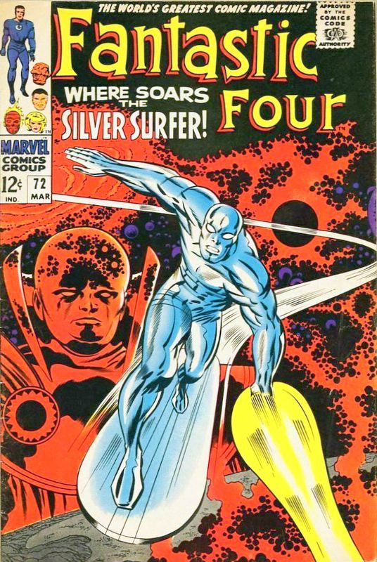 Couverture de Fantastic Four Vol.1 (1961) -72- Where Soars the Silver Surfer!