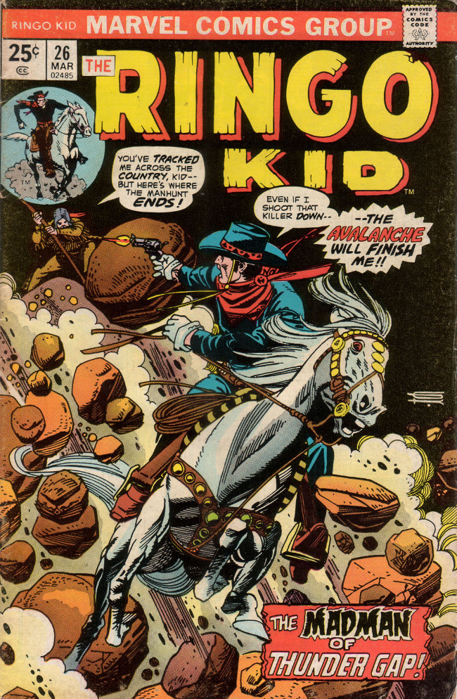 Couverture de The ringo Kid Vol 2 (Marvel - 1970) -26- The Madman of Thunder Gap!