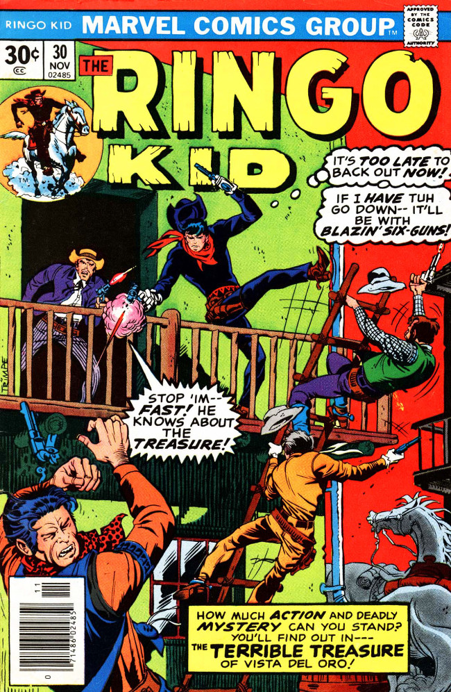 Couverture de The ringo Kid Vol 2 (Marvel - 1970) -30- The Terrible Treasure of Vista del Oro!