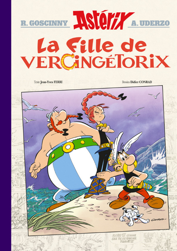 Couverture de Astérix (albums Luxe en très grand format) -38- La Fille de Vercingétorix