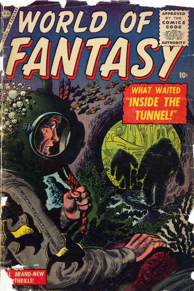 Couverture de World of Fantasy (Atlas - 1956) -2- Inside The Tunnel!